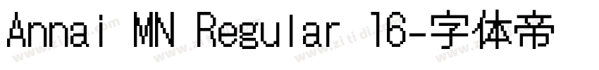 Annai MN Regular 16字体转换